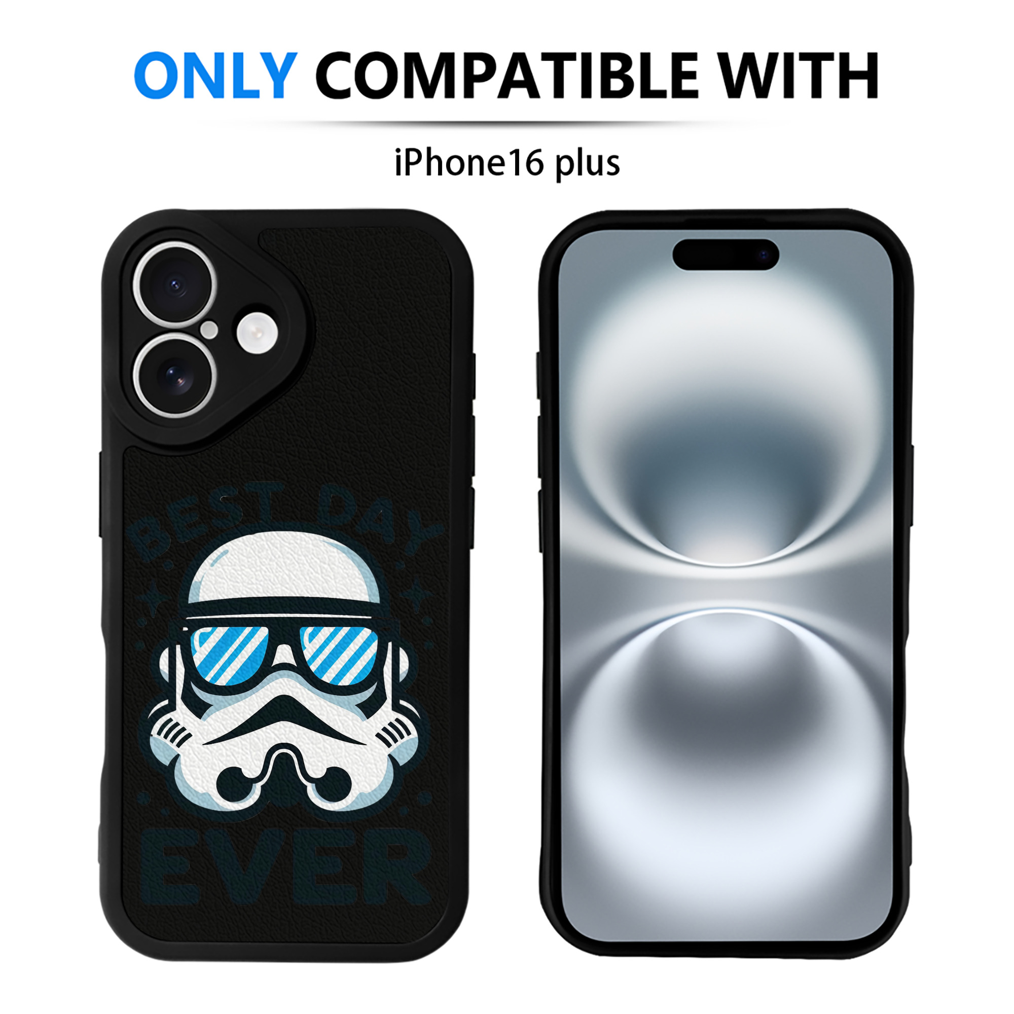 （画像用） スター・ウォーズ Star Wars 【iPhone 16シリーズ対応】シリコンスマホケース（レザー調） 材質：シリコン